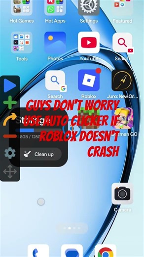 use auto clicker Roblox will doesn't crash