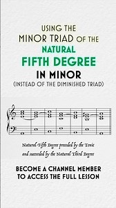 Using the Triad of the Natural Fifth Degree in Minor