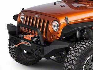 Rugged Ridge Jeep Wrangler XHD Front Bumper with Over-Rider Hoop and High Clearance Ends 11540.52 (07-18 Jeep Wrangler JK)