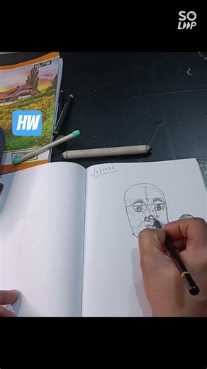 face hw #art #drawing #homw work#pencilsketch #shortsvideo #face tutorial#shorts