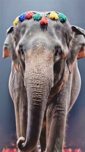 #elephantshow#tightrope#circusshow#elephantstunt#funnyelephant#animalperformance#circuslife#crowdch.