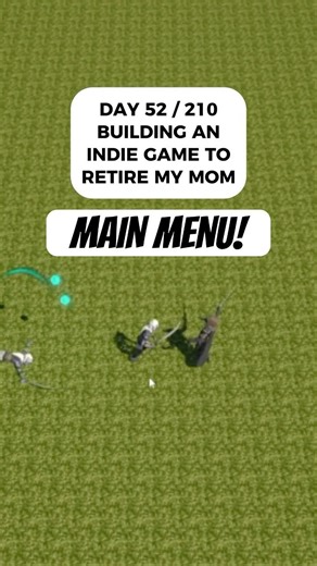 Main Menu! - Day 52 / 210 - Building An Indie Game to Retire My Mom #madewithunity #indiegame