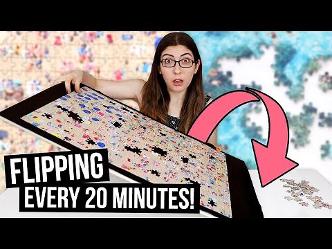 Doing a double-sided puzzle, but flipping it every 20 minutes
