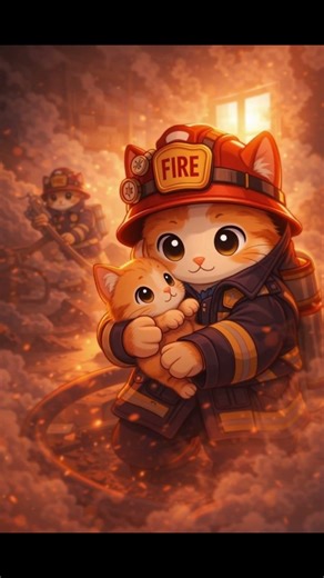 When the Alarm Rings… FireCats Answer 🚨 | CatsYourService