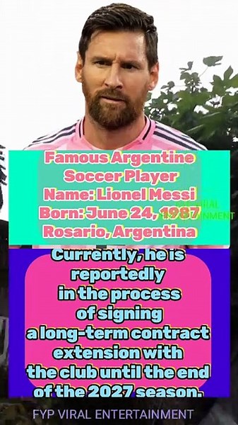 Lionel Messi From Argentina