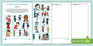 Kind and Unkind Sorting Activity