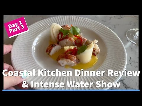 2023 Wonder of the Seas Day 2 Part 4 | Coastal Kitchen & Intense Water Show