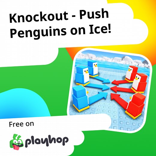 Knockout - Push Penguins on Ice!: Play Online For Free On Playhop