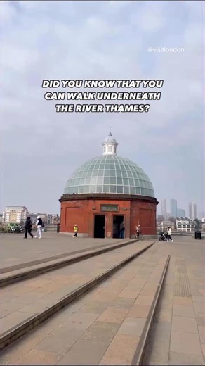VISIT LONDON on Instagram: "Did you know that you can walk underneath the River Thames? 🚶‍♂️ Yes, you heard that right! The Greenwich Foot Tunnel runs beneath the River Thames connecting Island Gardens, on the Isle of Dogs, and Greenwich. Opened in 1902, the tunnel is a free public highway allowing you to walk directly underneath the river, 24 hours a day. Will you walk underneath the iconic River Thames on your next trip to London? #londonmakesitpossible #visitlondon #london #londonhistory #th