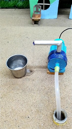 Diy how to make mini motor water pump science project video #minitractor #shortvideo #shorts # 126
