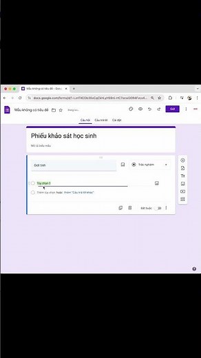#83 Cách tạo phiếu khảo sát trong Google Form