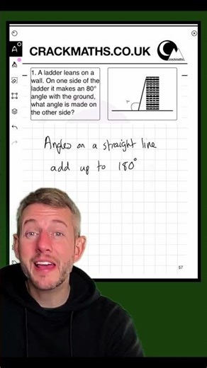 57. ANGLES - Calculating Missing angles on lines and points. #maths #functionalskills #gcse