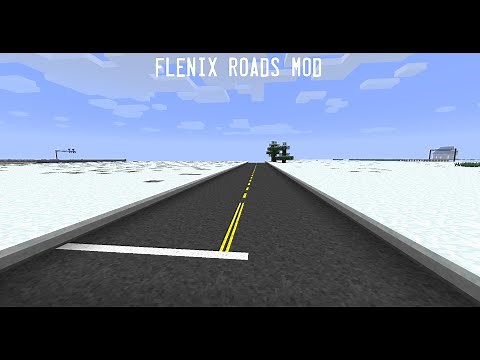 Roads in Minecraft - Flenix Roads Mod