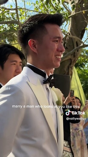 Groom Cries When Bride Walks Down the Aisle — Emotional First Look