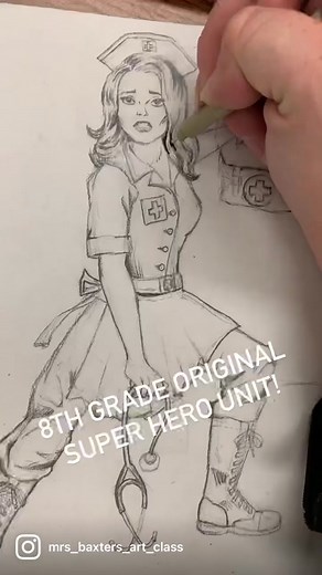 Thus was our 8th grade Original Super Hero unit. Students practiced drawing the human form in active poses. They also wrote an origin story for their custom hero. #artteachersoftiktok #artteacherlife #artteachers #arteducation #chromecanvas #digitaldrawing #middleschoolart #middleschoolartteacher #middleschoolteacher #originalsuperhero #superhero #superheros #humanform #arteducator #arteducator🎨 #artlessons #artclass #artlesson #artclassroom #chromebook #middleschool #middleschoolteachersoftikt