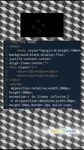 Mandala Pattern Animation using HTML CSS|Creative Coding Design#html#coding#viral#explore#trending
