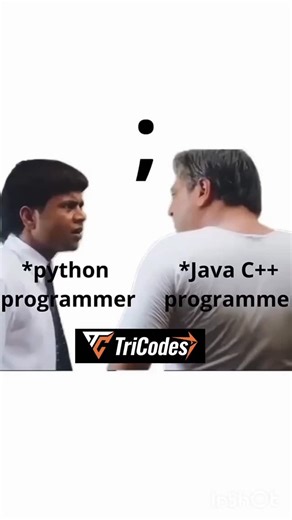 TriCodes on Instagram: "Python developer || #coding #memes python java cpp #reelsinstagram #reelitfeelit #codereel programmer Softwaredevelopment coder coding engineering website coders coderslife coding codingbootcamp codingisfun codinglife codingpics java javascript programacion programing pythoncoder python programmerprogrammerlife code python3ofcodedatastructures developer softwareengineer bigo binarysearch ​shorts coding programming softwareengineer developer tech​ shorts coding programming