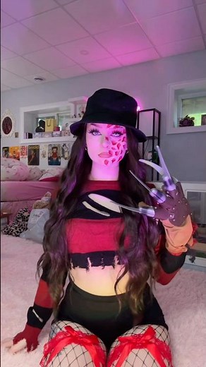 ✨hot✨ Freddy Krueger makeup #makeuptutorial #halloweenmakeup #fallintoshorts