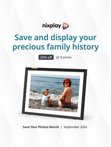 1.3K views · 12 comments | Don’t let your favorite photos fade away! This Save Your Photos Month, let them loop in style with our Digital Photo Frame—where every memory gets its moment to shine! #saveyourphotosmonth #nixplay #nixplayframe | Nixplay | Facebook