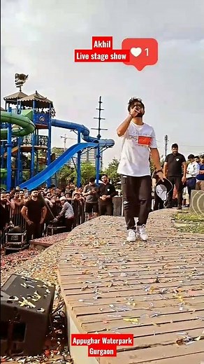 Akhil Live Show 😱 || Appughar Waterpark Gurgaon || Panjabi Singer Stage Performance