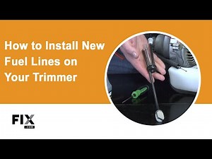 TRIMMER REPAIR: How to Install New Fuel Lines on Your Trimmer | FIX.com