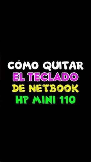 How to Remove the Keyboard from an HP Mini #CarnivalWithWhiteShorts #hpmini #keyboard #netbook #pc