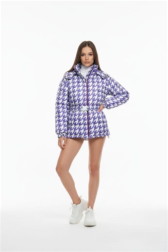 Trendy Belted Puffer Jacket for Women Modern Winter Look - Etsy