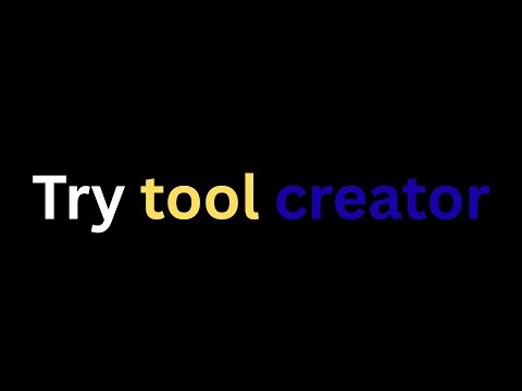 Tool AI - Build your tool with the power of ai