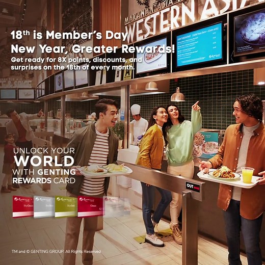 24 reactions | Let’s upgrade your Genting Rewards status Don’t miss the chance to earn up to 8x points on the 18th of every month. Our Member’s Day is coming, lock in the date now! Find out more at: https://loom.ly/R1bzY2o #GentingRewards #MembersDay #ResortsWorldGenting | Resorts World Genting | Facebook