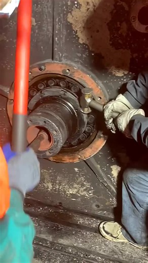 Disassembly process of dryer cylinder bearings(#