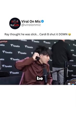 Viral On Mic | The moment Ray realized he made a massive mistake! 📉 He was so caught up in the vibe that he didn’t even notice Cardi B was right there,... | Instagram