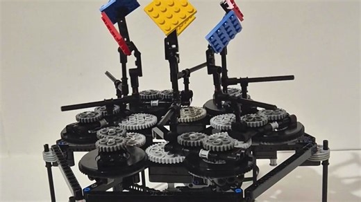 爆炸展开机构 Exploding cube MOC-242380 乐高积木