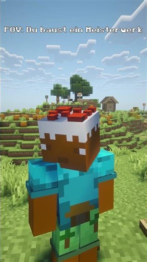 POV Du baust ein Meisterwerk in Minecraft #shorts