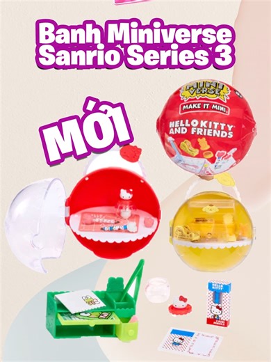 [MINIVERSE] Thế giới tí hon Sanrio, dụng cụ học tập xinh xắn cho bé thỏa sức sưu tập . #sanriomini #miniverse #Mykingdom