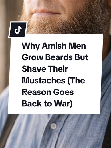Amish men grow beards but shave their mustaches every single day. The reason goes back to 17th century Europe when mustaches symbolized military violence and state authority—everything the Amish rejected. When Jakob Ammann split from the Mennonites in 1693, he made beards a requirement but banned mustaches. Today, Amish men grow beards only after marriage. Clean-shaven means single. Full beard means husband. But the upper lip stays bare. Always. A facial hair rule that started as resistance to E