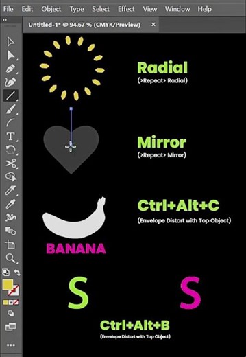Adobe illustrator Tips and Tricks For Beginner Guide #tiktok #logodesign #tutorial #fyp #design