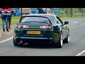 800HP Toyota Supra with Precision 6466 Turbo - Crazy Launches & Flyby!