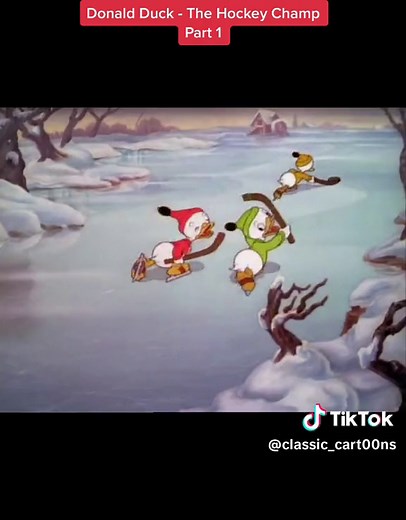 Donald Duck - The Hockey Champ 1939 Part 1 #donaldduck #hockey #cartoon #oldcartoons🐸 #classiccartoons #disney #fyp #tiktok #foryou