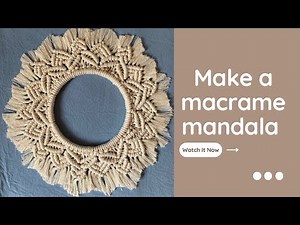 How to make this wonderful macrame mandala |DIY wall hanging