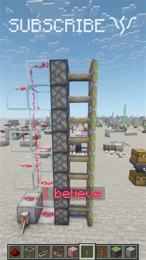 Using TRANSPARENT BLOCKS to INSTANTLY send signals UP! | Redstone with PsiVolt #minecraft #redstone