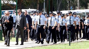 Qld police officers farewelled in public memorial service
