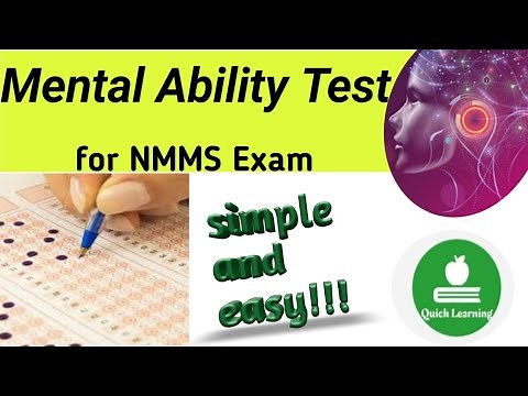 Mental Ability Test for NMMS Exam in Tamil | MAT in NMMS examination | Quick Learning