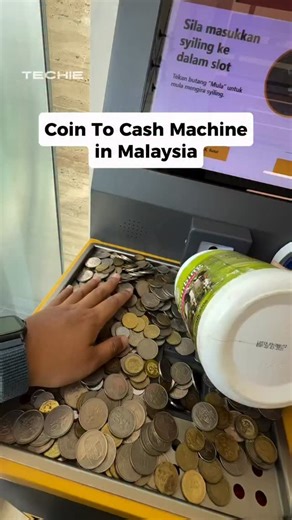 Malaysia Techie | Coin to Cash Machine in Malaysia, can you guess how much we made😝? follow @malaysiatechie for more tech video like this | Instagram