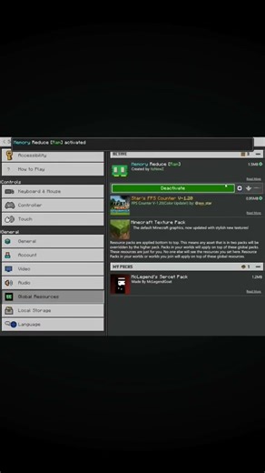 Memory Reduce (Ram) For MCPE/MCBE
