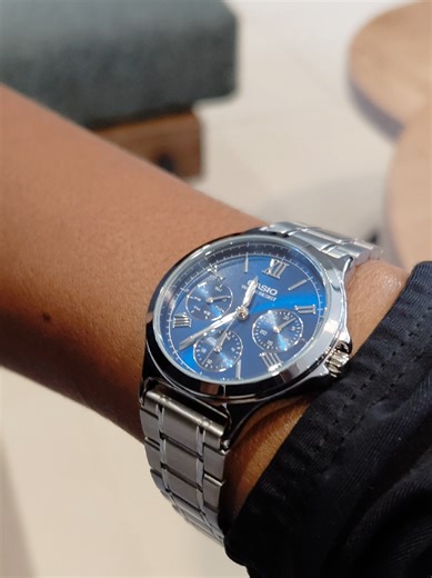 Casio Ladies Steel Belt Watch LTP-V300D-2A2