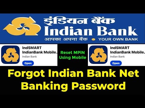 Forgot Indian Bank Net Banking Password | How To Reset Indian Bank MPin | Indian Bank MPin Reset