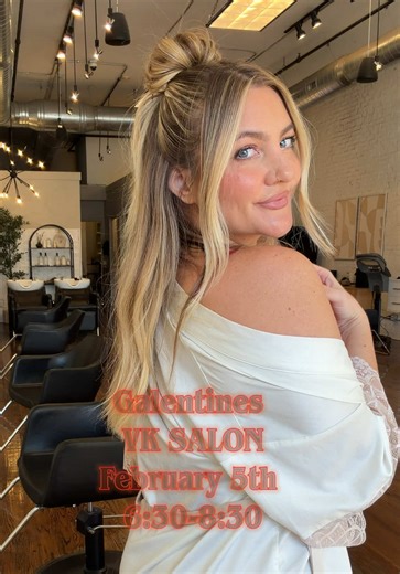 Galentines how to💕 I am going to show you how to do this 5-10 min half up style that helps add volume and style to your flat hair! I have loved doing different versions of this for the weekend activities like church, dinner, parties etc… helps me balance my fave and create volume where I need it! Get your tickets to Galentines at Www.vksalonchatt.com/vk-events Or text VK salon @ 423.710.0040 #valentine #galentinesday #chattanoogatennessee #hairtok #pjparty
