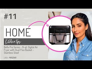 Bella Pro Series 9 qt Digital Air Fryer with Dual Flex Basket Stainless Steel Demo and Review