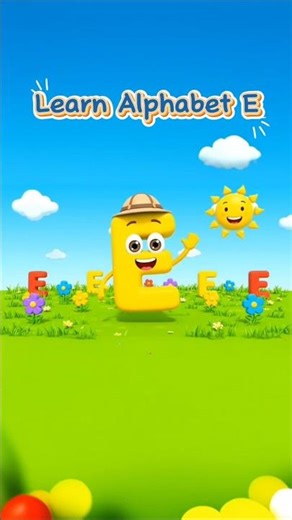 Learn Alphabet E /Learn ABC/ Belaja Huruf E #phonics #abcd #phonicsong #shorts #abcsong #phonics