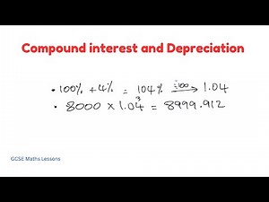 Compound Interest and Depreciation